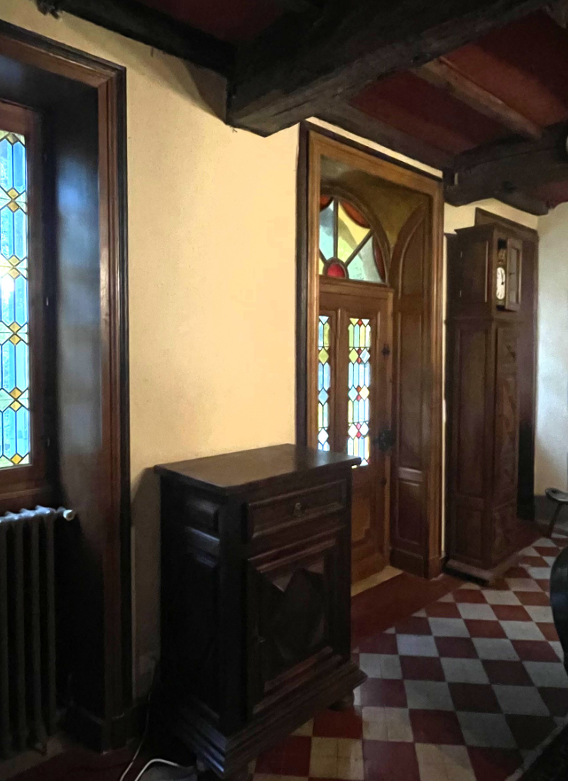 Un vieux moulin dont les mursfurent rénovés.