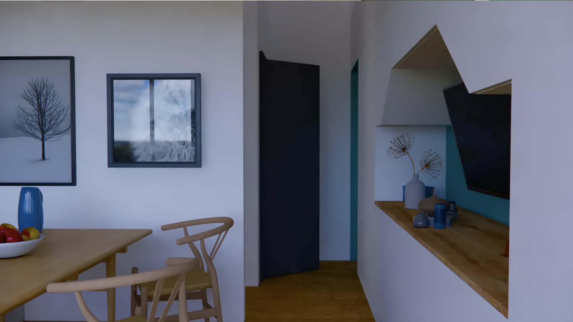 Une projection 3D du studio. Le projet n'a malheureusement pas abouti.